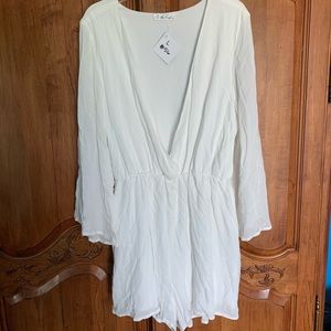 White Romper NWT